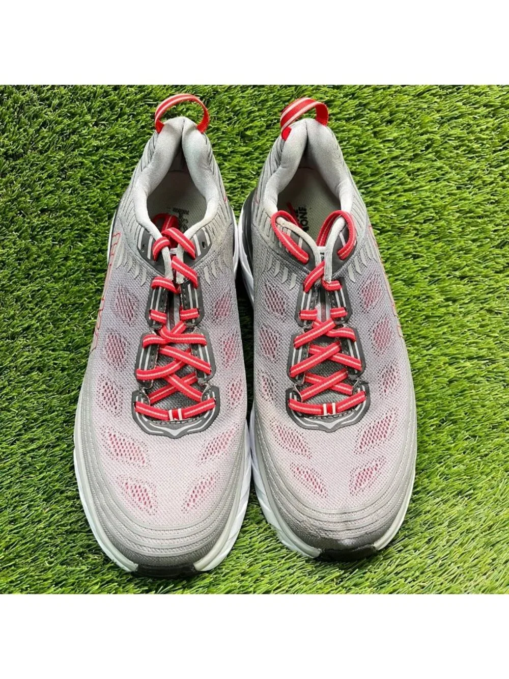 Hoka One One Bondi 6 Mens Size 11.5 Steel Gray Athletic Running Shoes Sneakers